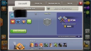 Conta clash of clans cv 10 semi full com 13400 gemas