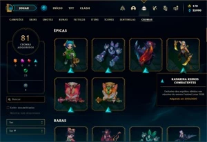 Conta lol Diamante 2 (MMR de Mestre) - League of Legends
