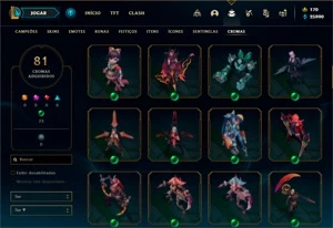 Conta lol Diamante 2 (MMR de Mestre) - League of Legends