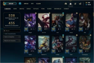 Conta ouro 4 com 135 champs e 82 skins - League of Legends LOL