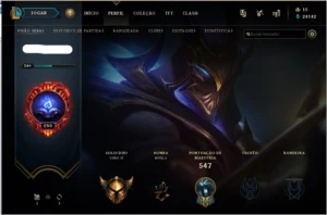Conta League of Legends Todos os Campeões 187 Skins LOL