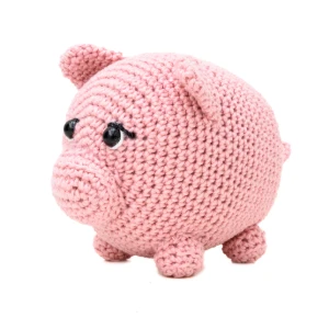 Porquinho Rosa em Crochê Amigurumi - Artesanato e Personalizados