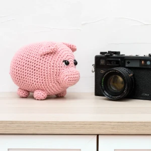 Porquinho Rosa em Crochê Amigurumi - Artesanato e Personalizados