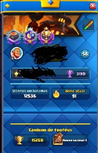 Conta Clash Royale nível 56, com email de recuperação.Vária