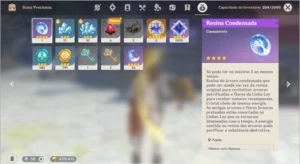 Conta Genshin Impact ar41 Zhong/Mona/Child/Jean + Arma 5*