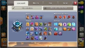 CoC CV13 (principais defesas full) e CC9 (full c 5k troféus) - Clash of Clans
