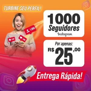 Comprar 1000 seguidores para Instagram - Redes Sociais