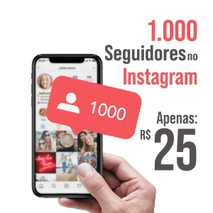 Comprar 1000 seguidores para Instagram - Redes Sociais