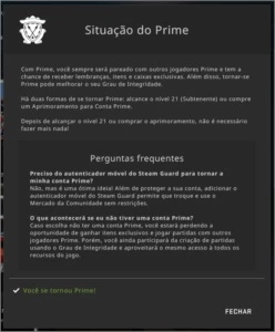 CONTA CSGO PRIME | AGUIA 2 | PRIME | 109 WINS | - Counter Strike