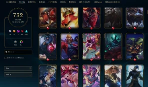 Full Acesso / 700 Skins / 164 Champ / Since 2013 - League of Legends LOL