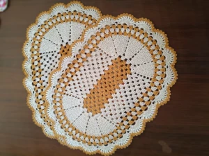 Tapete em croche medida 45 x 65 - Artesanato e Personalizados