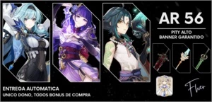 Conta Eula / Xiao / Venti / Raiden ( Baal ) entre outros!!! - Genshin Impact