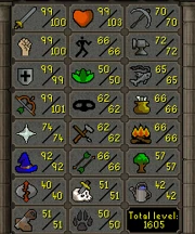 Vendendo main 123 combate para pvm End game e com pet PVM - Runescape RS