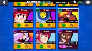 Conta Brawl Stars 15500 Trofeus 37/48