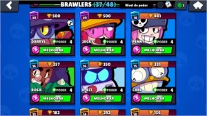 Conta Brawl Stars 15500 Trofeus 37/48
