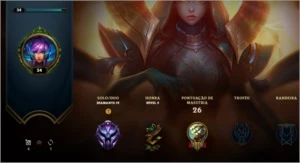 Conta LoL Diamante 4 75% WinRate - League of Legends