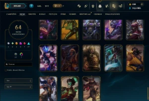 Ouro 2 com 120 Champs e 64 Skins ( MAIN ADC ) - League of Legends LOL