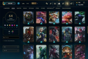 Ouro 2 com 120 Champs e 64 Skins ( MAIN ADC ) - League of Legends LOL
