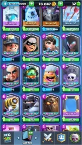 CONTA CLASH ROYALE - LVL 11 - 4000 TROFÉUS - CARDS LVL 12/13