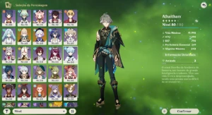 Conta Ar 58 Com 24 Personagens 5* E 5 Armas 5* - Genshin Impact