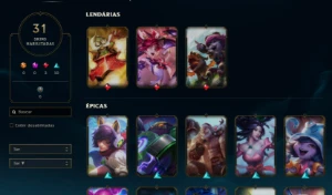 Conta Unranked 31 Skins - League of Legends LOL