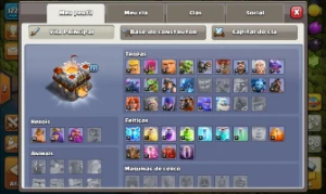 Clash of clans cv11 com 6 construtores