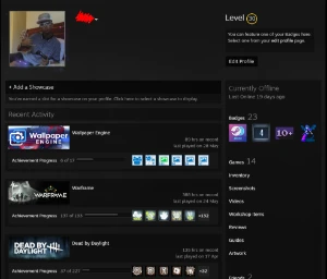 Conta steam level 30 com muitos jogos