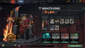 CONTA DOTA 2 DIVINE COM ARCANAS, PERSONAS, IMORTAIS E SETS