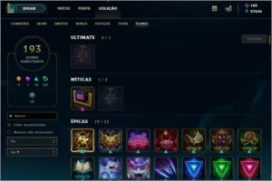 Diamante II - 363 skins - League of Legends LOL
