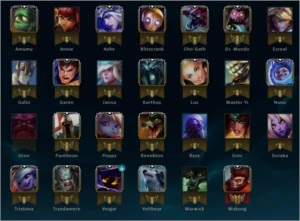 Conta League of Legends Ouro I com Vayne Ladra de Almas LOL