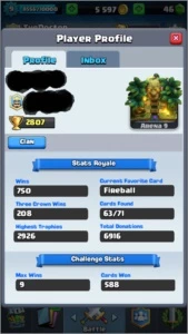 Clash Royale Nível 9 3 Lendárias