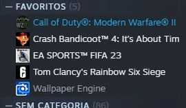 Conta fifa 23 full meta C/steam varios jogos