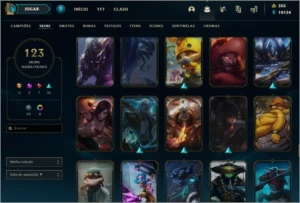 Conta mestre, 122 skins, 132 champs - League of Legends LOL