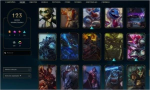Conta mestre, 122 skins, 132 champs - League of Legends LOL