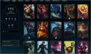 Conta mestre, 122 skins, 132 champs - League of Legends LOL