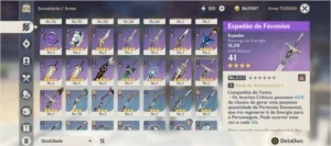 CONTA GENSHIN IMPACT 8 5 ESTRELAS