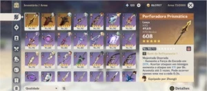 CONTA GENSHIN IMPACT 8 5 ESTRELAS