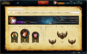 CONTA LOL LVL 14 +4 CAMPEÕES + 2500 IP - League of Legends