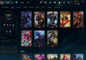 Conta Lol Rara Full Acesso - Lvl 699 - 281 Skins E Chromas!! - League of Legends