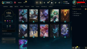 Conta LOL LVL 294 | 152 Campeões| 106 Skins | 2.5K RP| 2015 - League of Legends