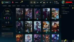 Conta LOL LVL 294 | 152 Campeões| 106 Skins | 2.5K RP| 2015 - League of Legends