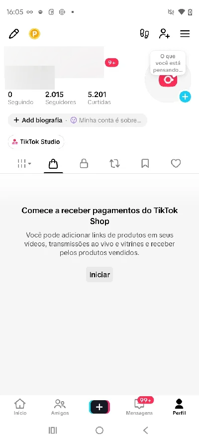 |Melhor Preço do Site| Contas Tiktok Shop Br Ativo | sem Doc - Redes Sociais