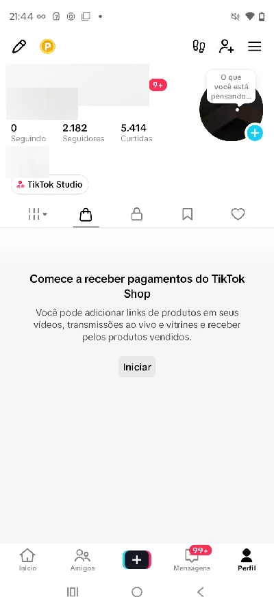 |Melhor Preço do Site| Contas Tiktok Shop Br Ativo | sem Doc - Redes Sociais