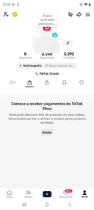 |Melhor Preço do Site| Contas Tiktok Shop Br Ativo | sem Doc - Redes Sociais