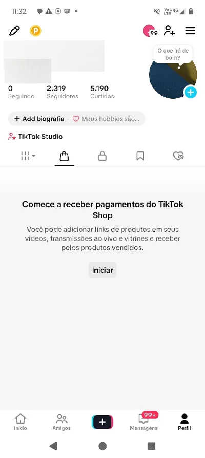 |Melhor Preço do Site| Contas Tiktok Shop Br Ativo | sem Doc - Redes Sociais