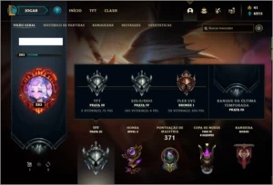 Conta prata 4 com 102 champs e 55 skins - League of Legends LOL