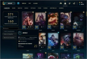 Conta prata 4 com 102 champs e 55 skins - League of Legends LOL