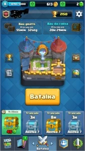 conta clash royale lvl 8 quase 9 2200 trofeus 3 lendarias