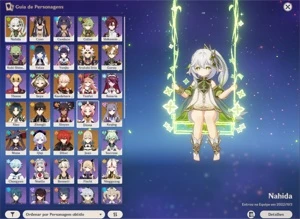 AR56 - 12 CHARS 5* - NAHIDA C1, CYNO, KAZUHA, YELAN, ITTO - Genshin Impact