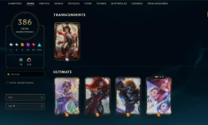Conta Diamante Iv Solo/Duo - 386 Skins - Full Acesso - League of Legends LOL